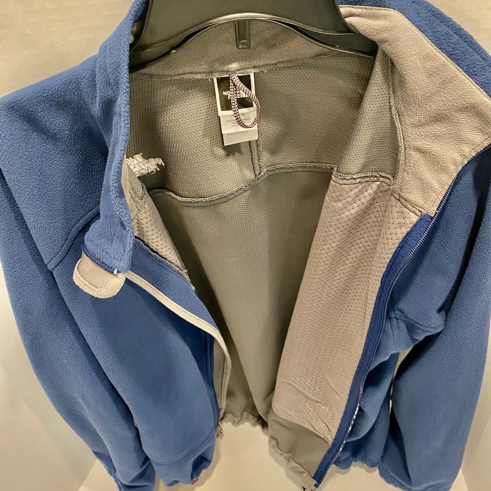 The North Face Men’s Fleece Full Zip Jacket, Blue, Size Large - Picture 5 of 5